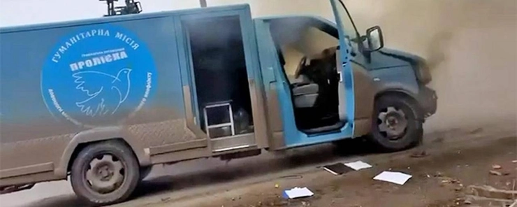 Voertuig met Europese journalisten aangevallen in Oekraïne