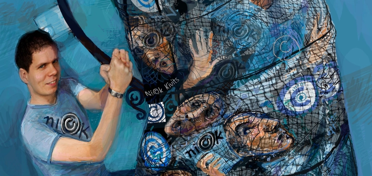 Freelancer Nick Kivits speurt actief naar websites die zijn artikelen kopiëren