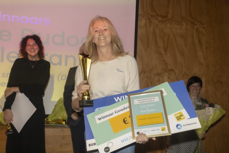 Yvonne Dudock en Nicole Franken winnen Gouden Freelancer Award