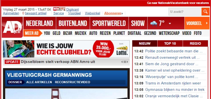 AD weg uit Raad Journalistiek