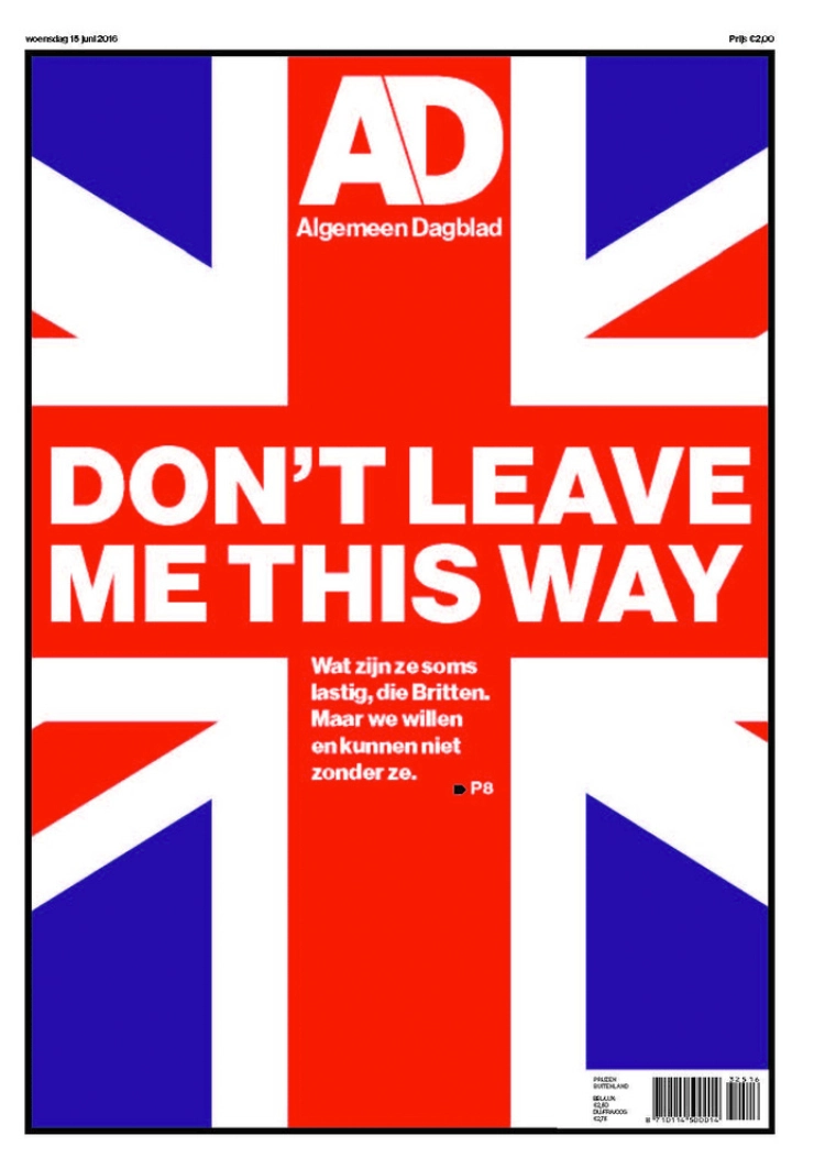 AD met smeekbede aan Britse kiezer