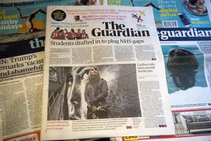 ‘The Guardian in 2019 uit de rode cijfers’