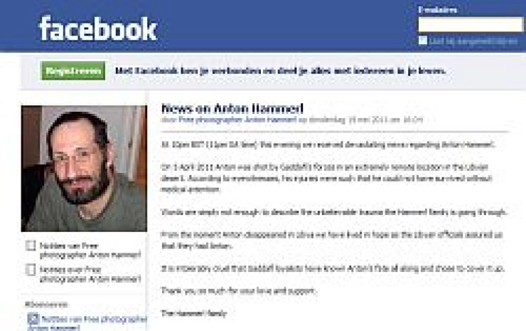 ‘Fotograaf Hammerl omgekomen in Libië’