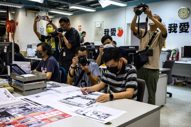 Ex-medewerkers Hongkongse krant pleiten schuldig aan samenzwering
