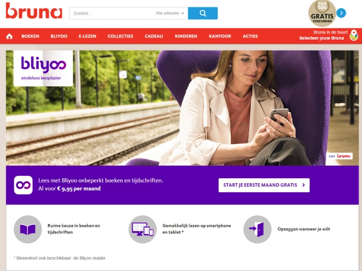 All you can read-dienst Bruna beschikbaar
