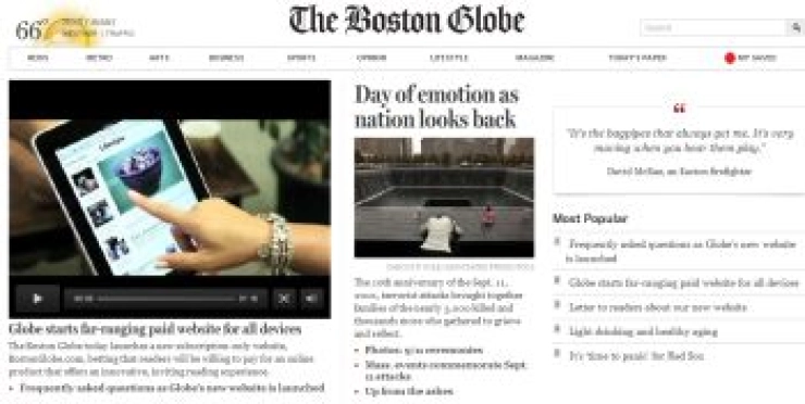 Nieuwe strategie voor Boston Globe
