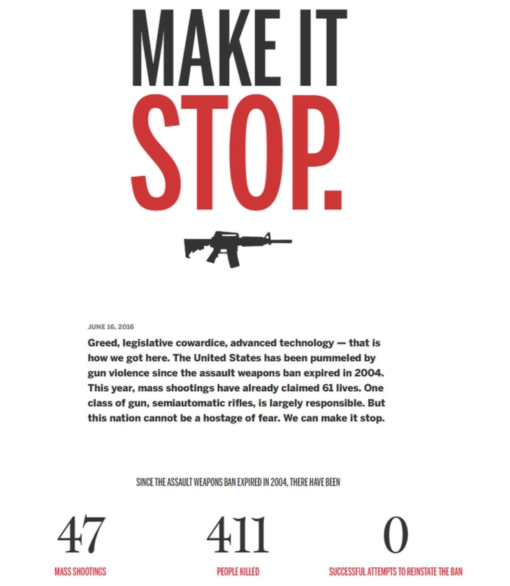 Boston Globe start campagne tegen verkoop vuurwapens