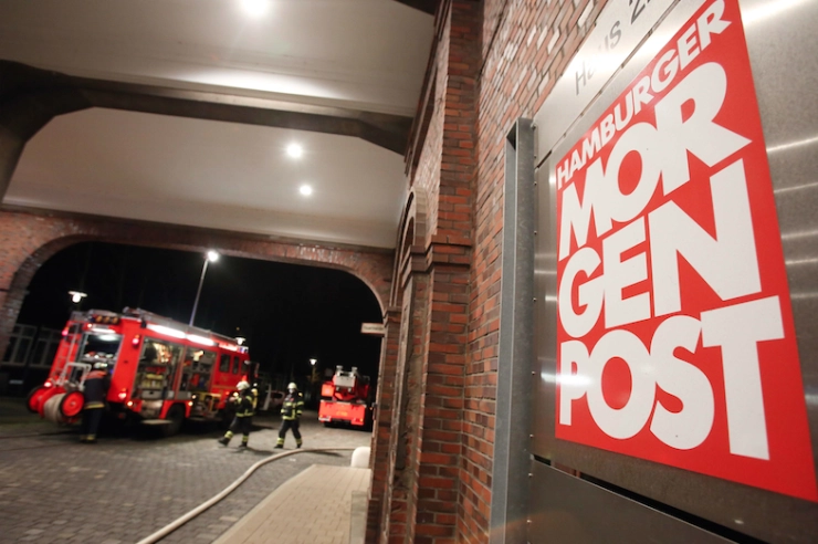 Brandstichting bij Duitse krant