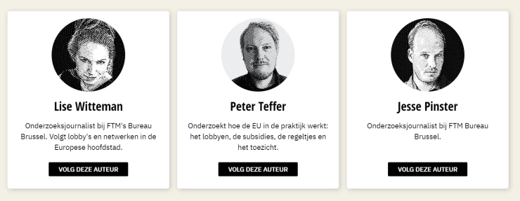 Follow The Money zet team journalisten in Brussel