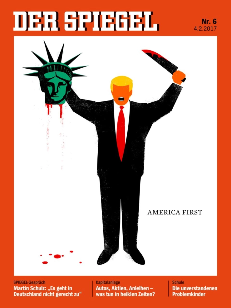 Ophef om controversiële cover bij Der Spiegel