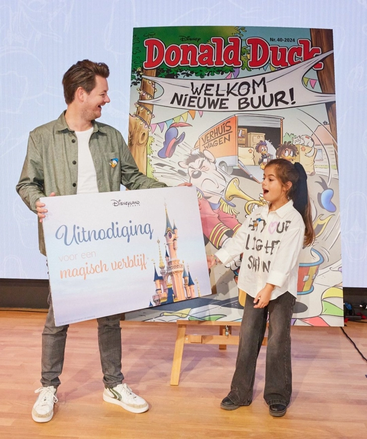 Eva (9) bedenkt de nieuwe buur in Donald Duck Weekblad