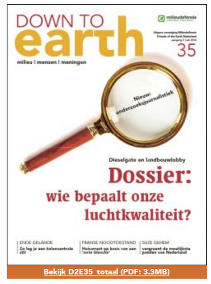 Down to Earth financiert onafhankelijke onderzoeksjournalistiek