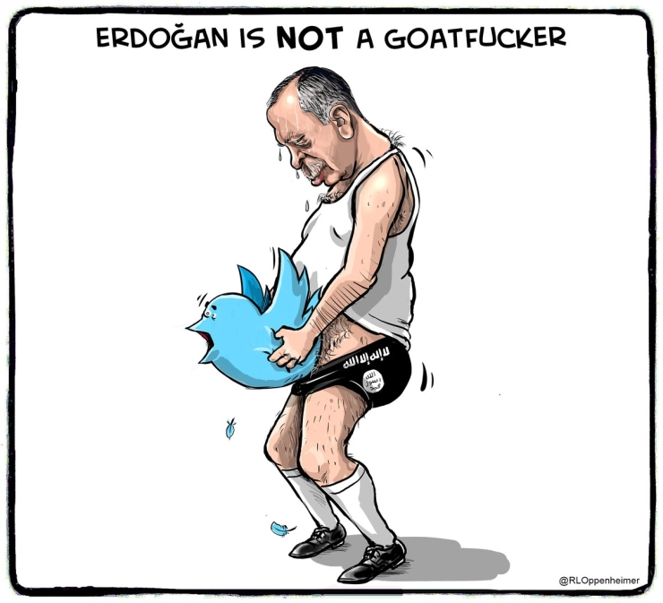 Cartoonist Ruben L. Oppenheimer moet tweet met sportprent van Erdogan verwijderen