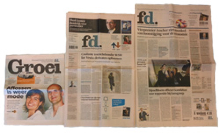 Nieuw formaat Het Financieele Dagblad