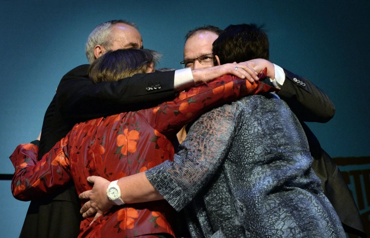 Foto DNA Ton Heerts op FNV congres