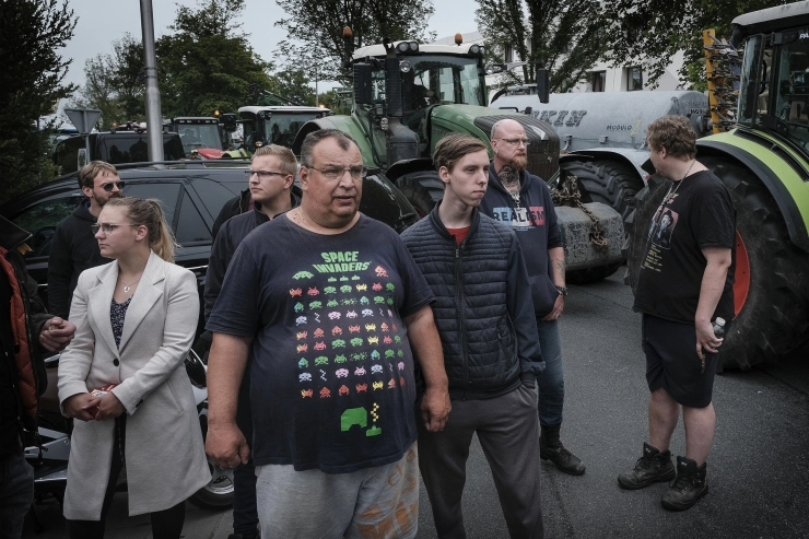 Fotograaf Daniel Rosenthal zag Space Invaders bij boerenprotest