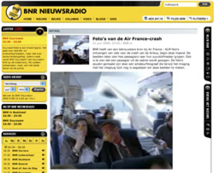 BNR tuint in nepfoto’s Air France