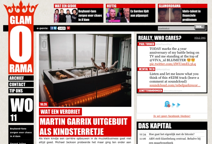 TMG trekt stekker uit roddelsite Glamorama