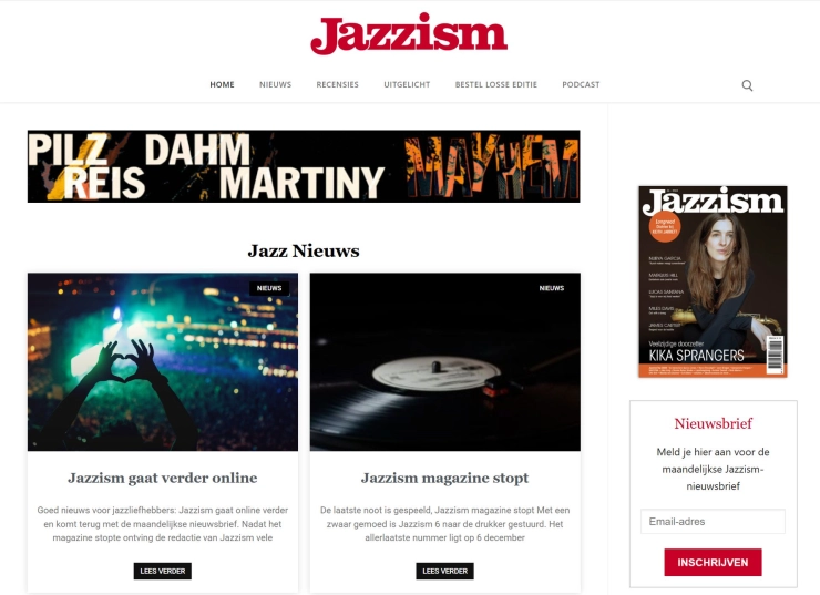 Jazztijdschrift Jazzism gaat online verder