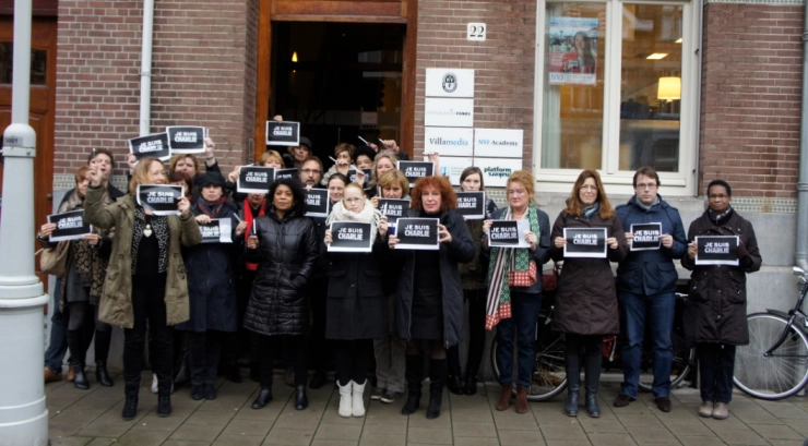 Veel redacties houden minuut stilte