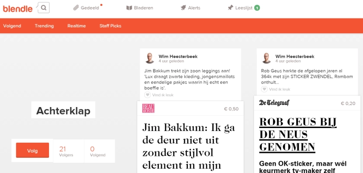Blendle introduceert ‘curatoren’