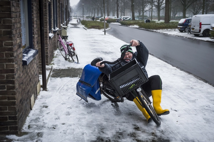 Ook komende dagen kan winterweer bezorging kranten hinderen