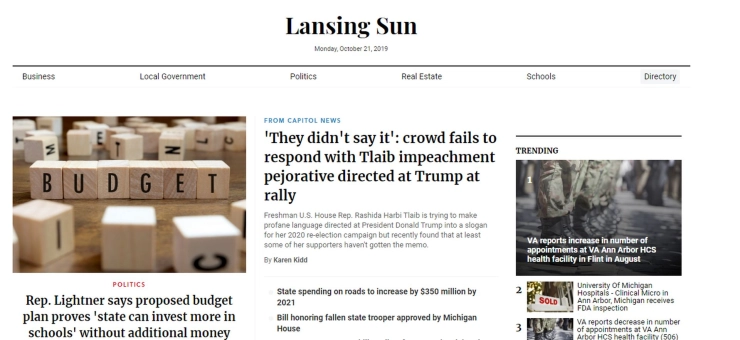 Politieke sites bootsen lokale nieuwssites na