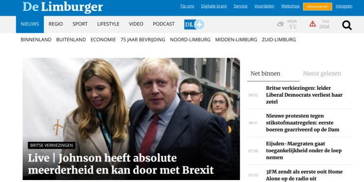 De Limburger gaat van AD-verhalen over op Telegraaf-kopij