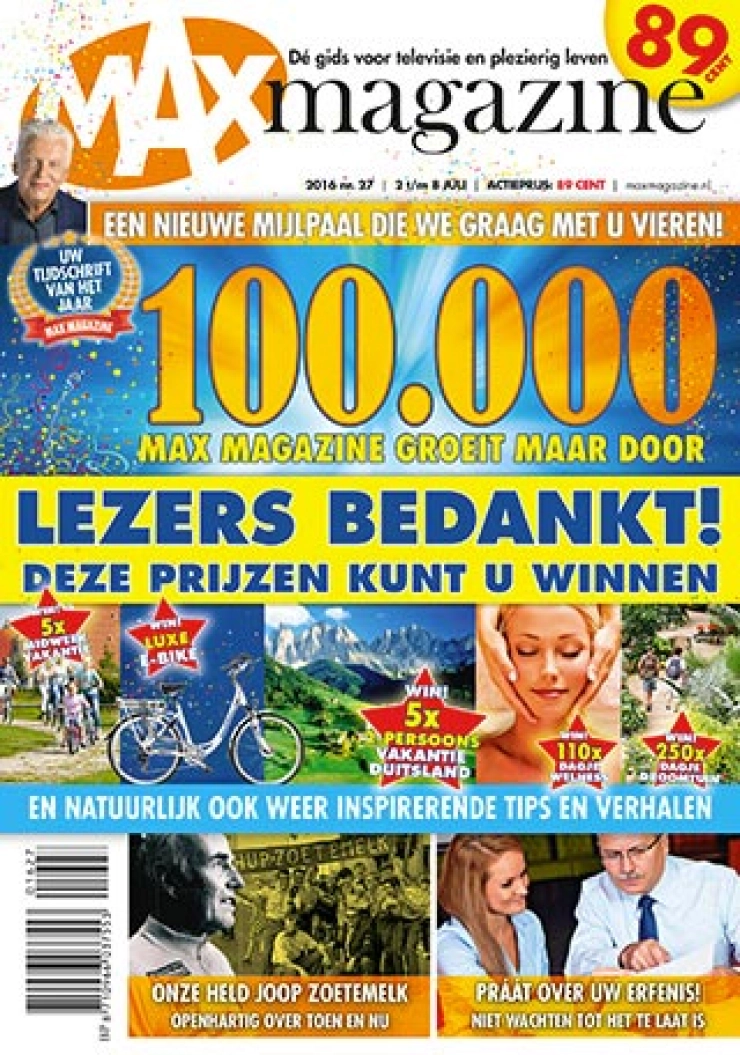 MAX Magazine nu in oplage van 100.000