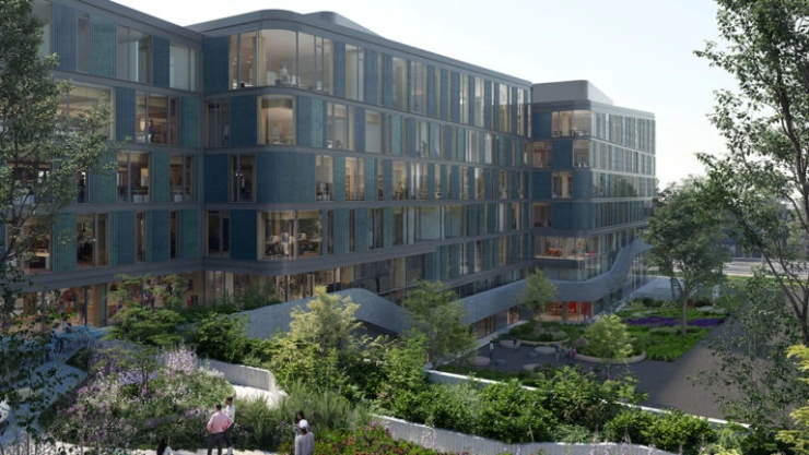 DPG Media laat houten paleis bouwen net buiten Amsterdam