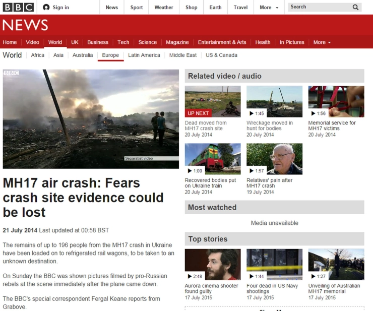 Ophef over ‘nieuw’ beeld MH17