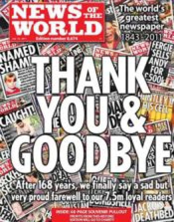 Einde van News of the World