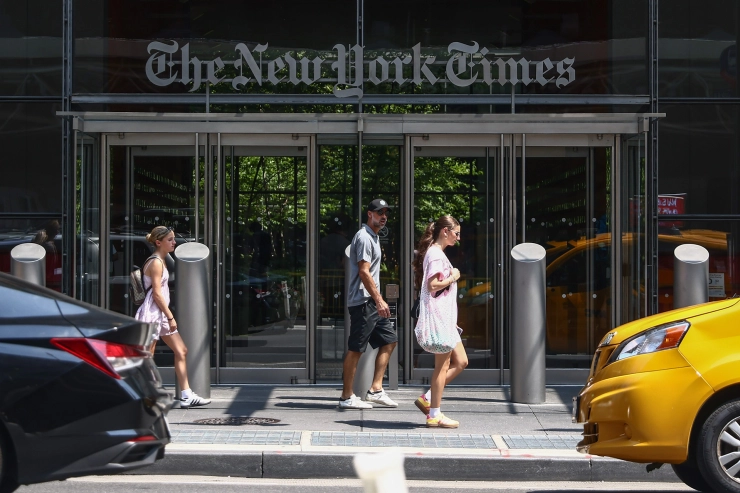 Vakbondsleden New York Times leggen werk neer op vooravond presidentsverkiezingen