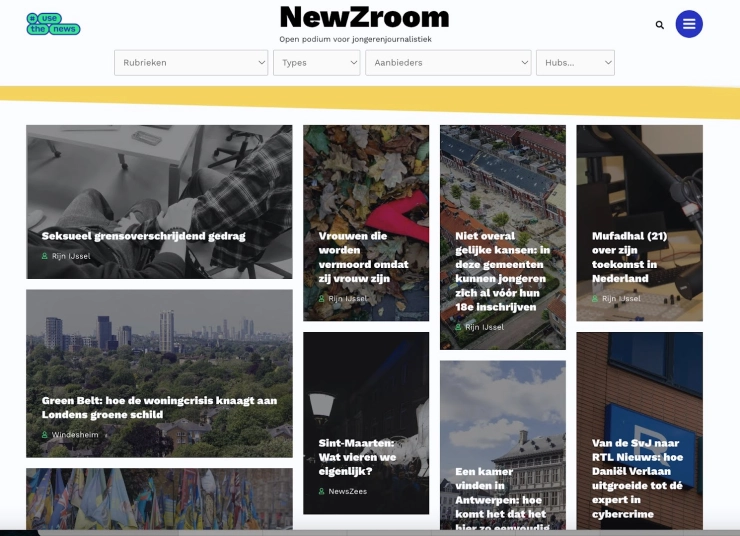 MBO-journalistiek studenten publiceren nu ook op NewZroom