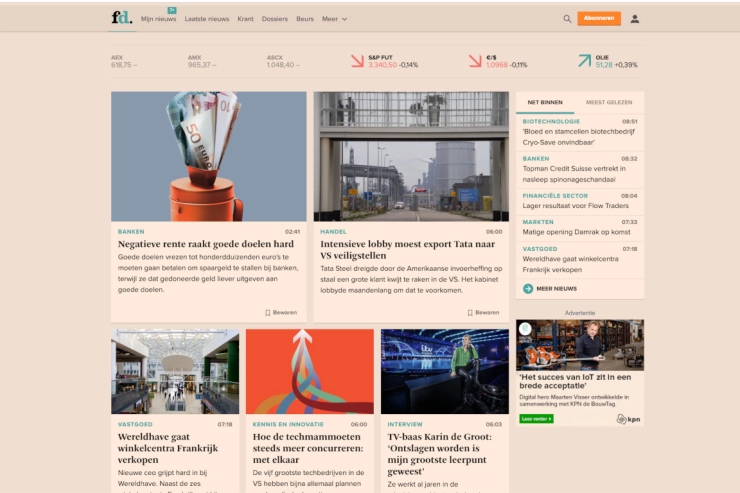 Nieuwe website voor FD