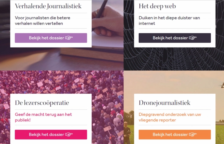 Site over nieuwe vormen van journalistiek online