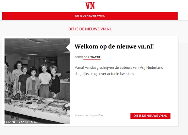 Vernieuwde Vrij Nederland-site gelanceerd