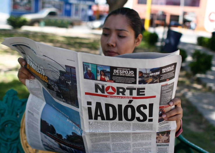 Mexicaanse krant Norte stopt na moord op journalist