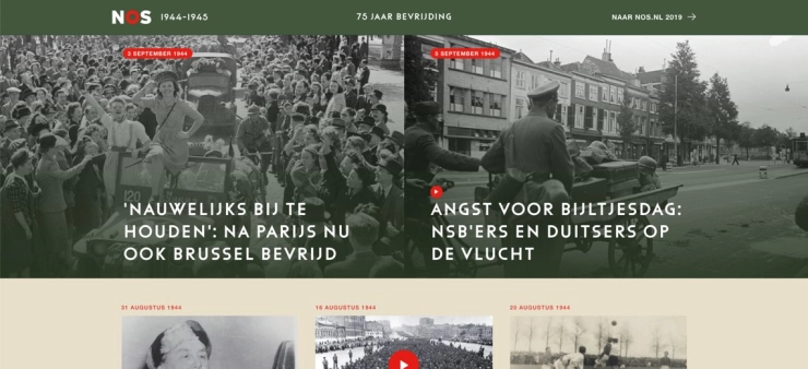 NOS.nl doet 75 jaar na dato verslag van bevrijding
