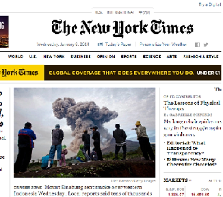 Nieuwe site voor New York Times