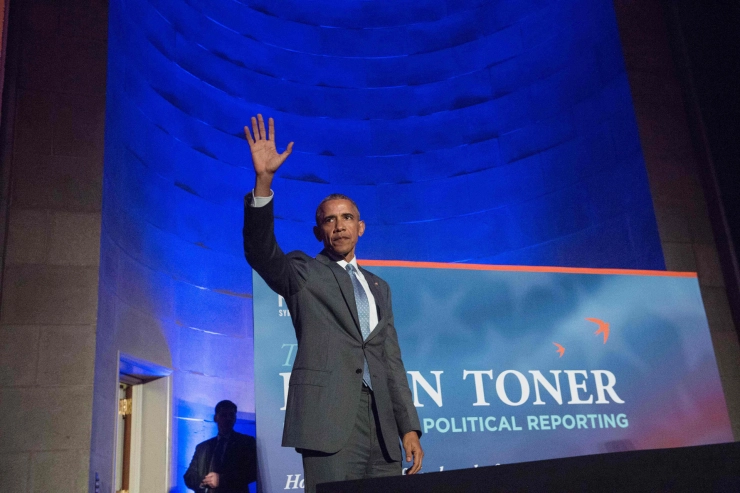 Obama reikt journalistieke Toner Prize uit