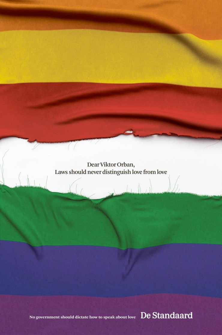 De Standaard weigert en veroordeelt eurosceptische Hongaarse campagne