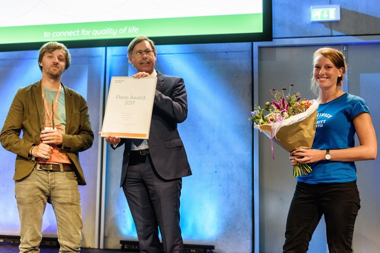 Hidde Boersma wint persprijs universiteit Wageningen