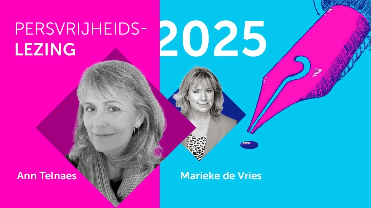 Voormalig Washington Post cartoontekenaar Ann Telnaes geeft jaarlijkse persvrijheidslezing