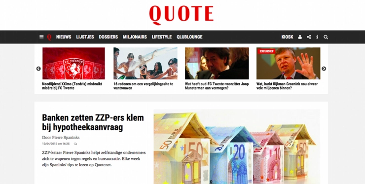 Nieuwe website voor Quote