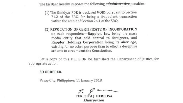 Filipijnen willen nieuwssite Rappler sluiten vanwege ‘buitenlandse inmenging’