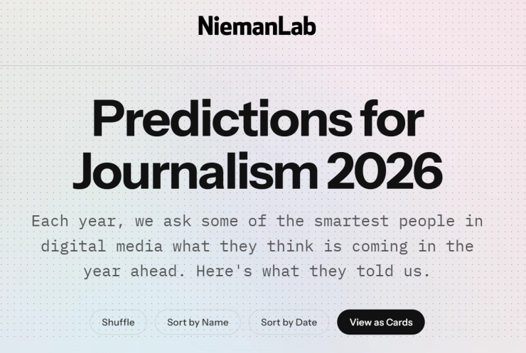 Experts delen journalistieke voorspellingen 2026