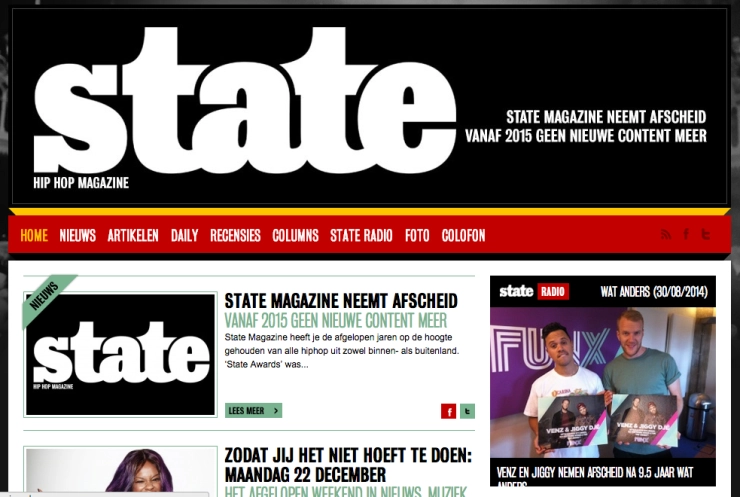Hiphopwebsite State Magazine stopt