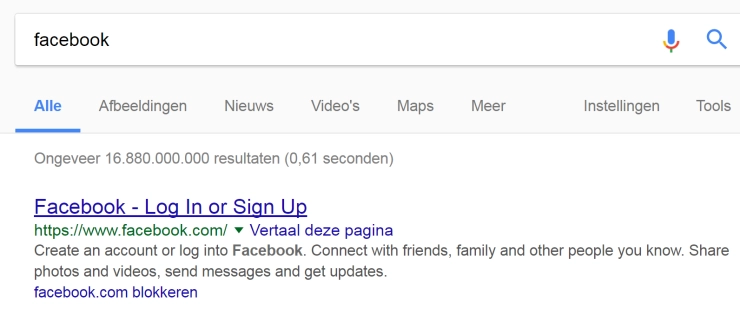 Bezem door zoekresultaten