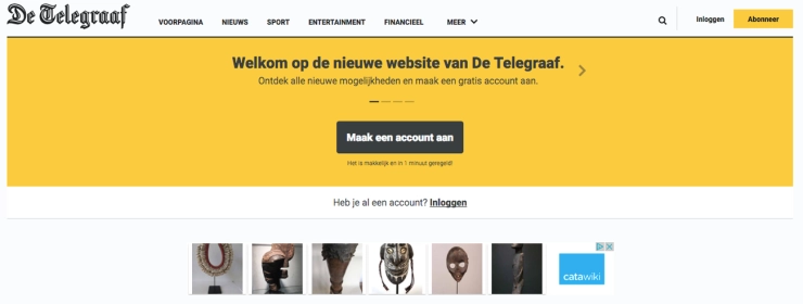 Vernieuwde Telegraaf-website matig ontvangen